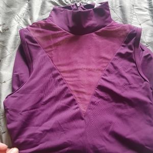 Balera Plunge Neck Illusion Leotard